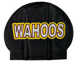 Jersey Wahoos Speedo Latex Swim Cap in Black